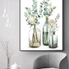 Paint by Numbers Flowers in 3 Glass Jars