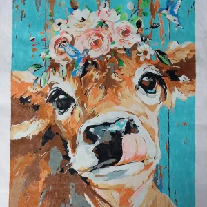 Young Calf11Young Calf with Flowers11