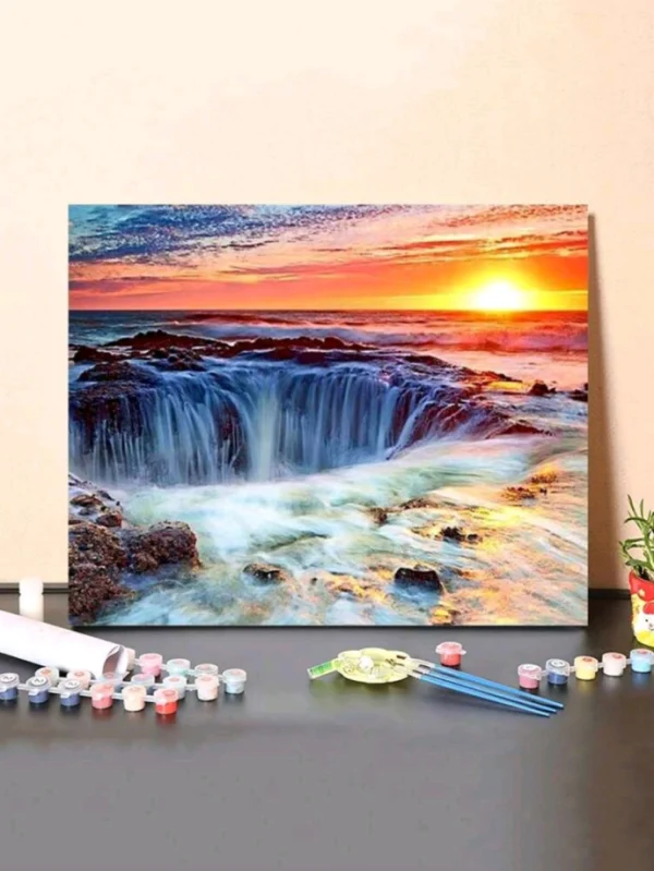 Sunset at the Waterfall.