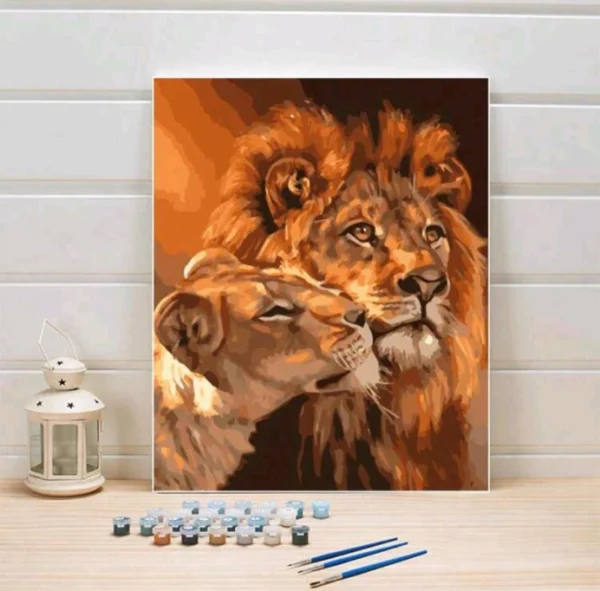 African Lion Pair.