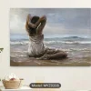 Model Sitting on the Beach 2