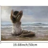 Model Sitting on the Beach 3