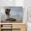 Model Sitting on the Beach 4