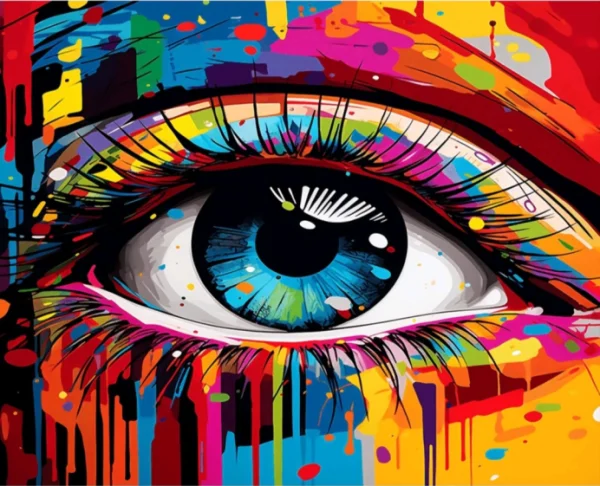 Modern Eye Painting.