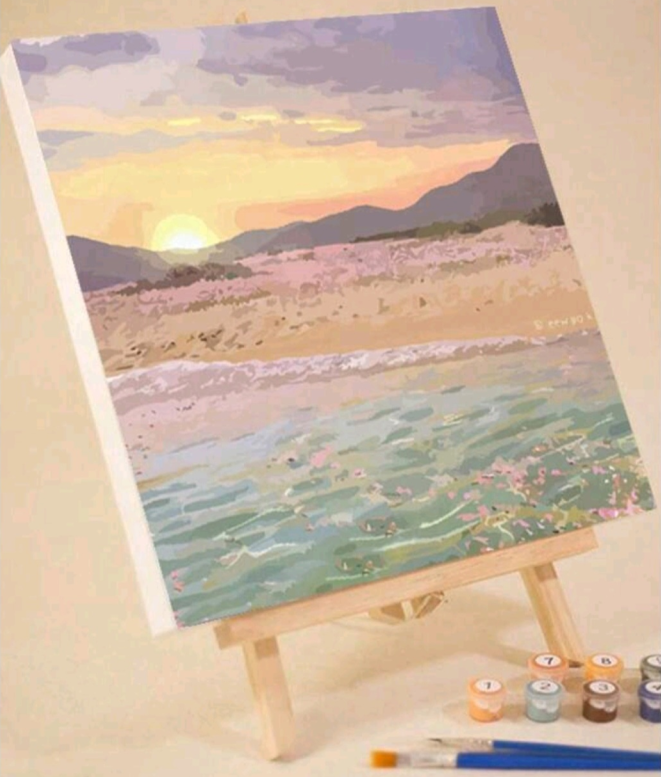 Block Framed Beach 1