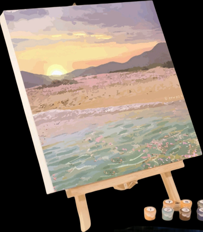 Block Framed Beach 2