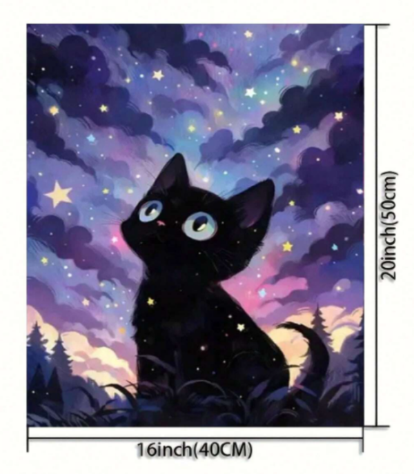 Paint by Numbers - Cat in the Night Sky 1