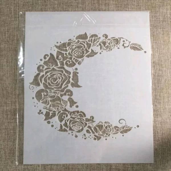 PVC Stencil: 1pc Flower Design