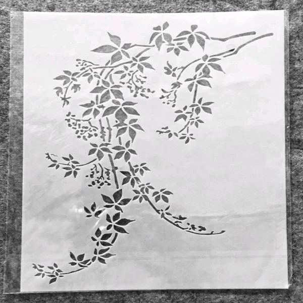 PVC Stencil: 1pc Leaf Drawing Template 2