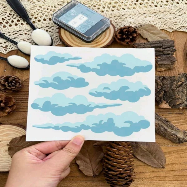 PVC Stencil: 1pc Lovely Clouds Stencil