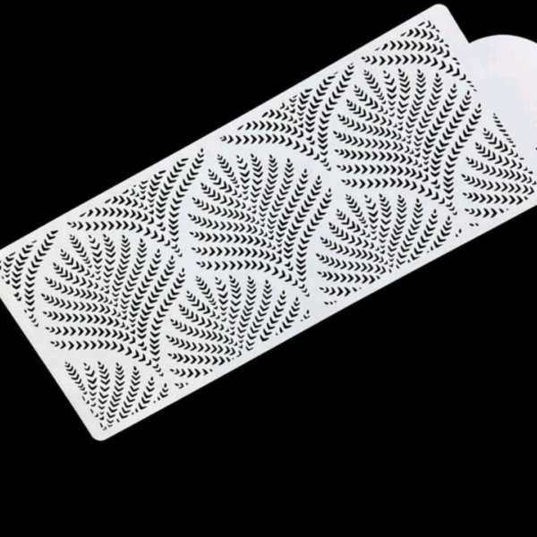 1pc White Cake Decorating PVC Stencil 1