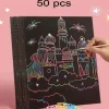 50Pc Scratch Paper with 5Pc Bamboo Sticks 3