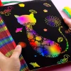 50Pc Scratch Paper with 5Pc Bamboo Sticks