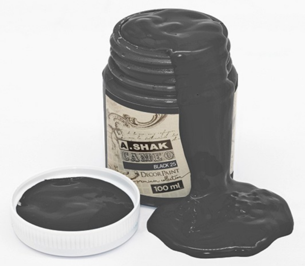 Water-Based Paint - No.25 Matte Black