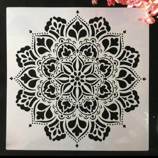 PVC Stencil: Petal Geometric Drawing Template 1