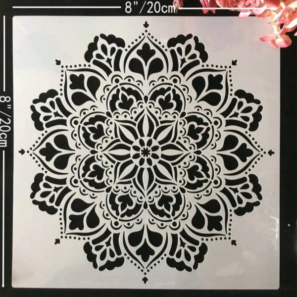 PVC Stencil: Petal Geometric Drawing Template 2