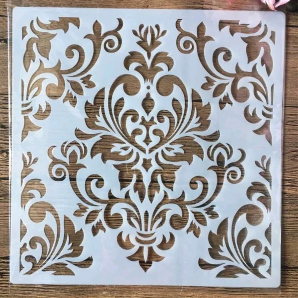 PVC Stencil: White Plastic Vintage