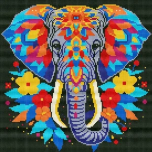 Cross-Stitching: Indian Elephant