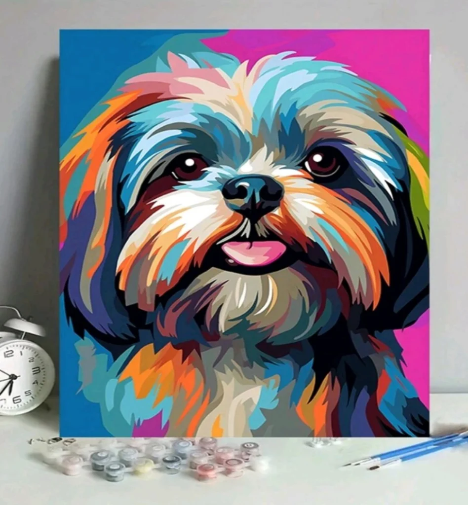 Paint by Numbers - Colourful Yorkie