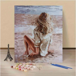 Paint by Numbers - Blonde Lady at the Beach