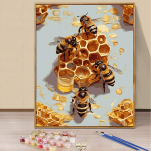 Paint by Numbers - PBN Honey Bees