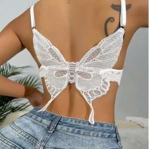 Butterfly Backless Cami Bralette Bra