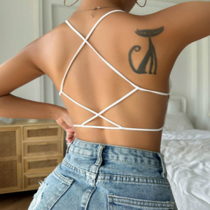 Criss-Cross Backless Bralette Lingerie