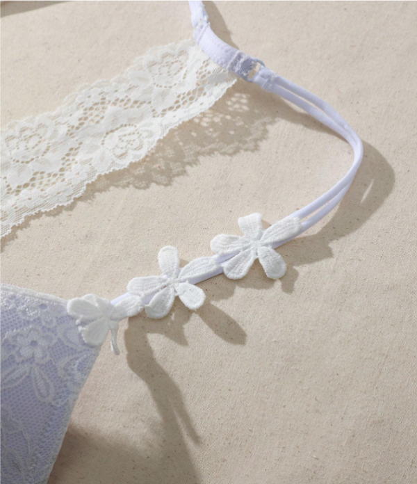 Lace Halter Neck Bra 2