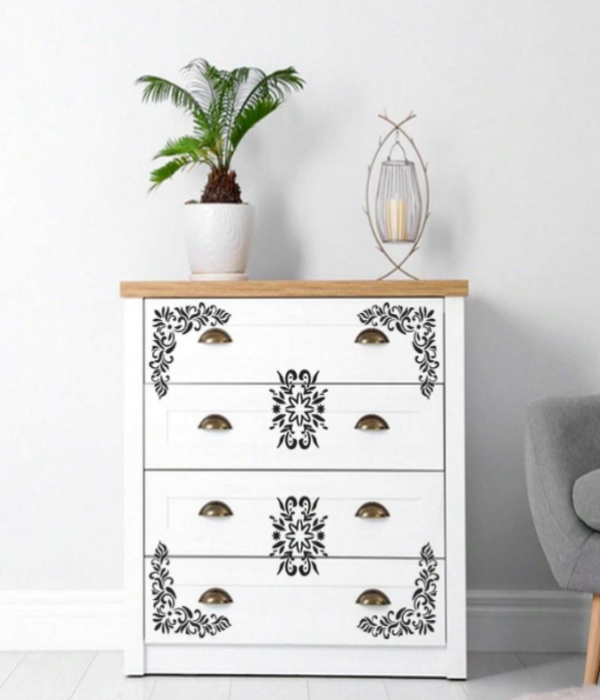 PVC Stencil - 6pc Corner Stencil 3