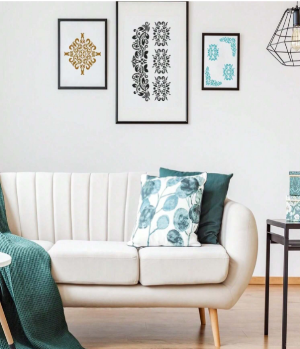 PVC Stencil - 6pc Corner Stencil 2