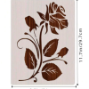 PVC Stencil - Beautiful Rose 1