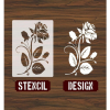 PVC Stencil - Beautiful Rose 2