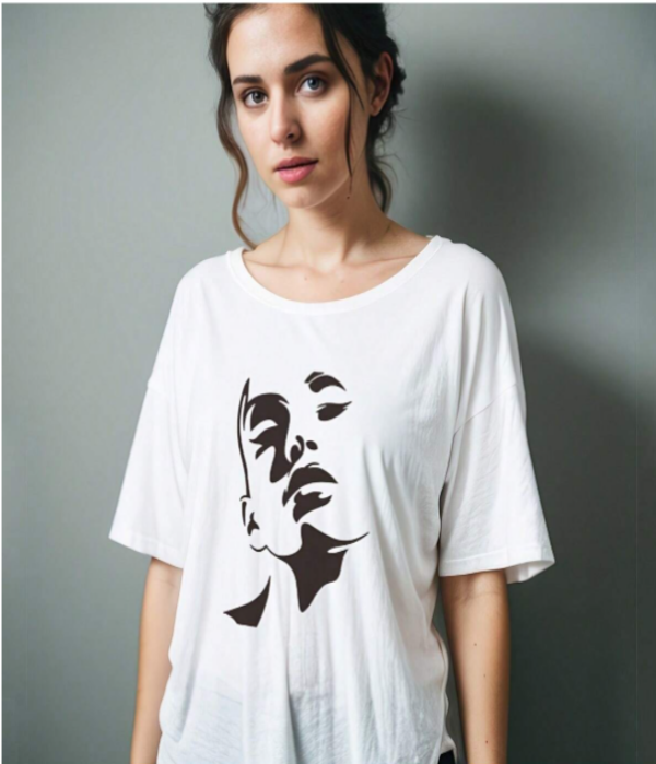 PVC Stencil - Female Face Silhouette 3
