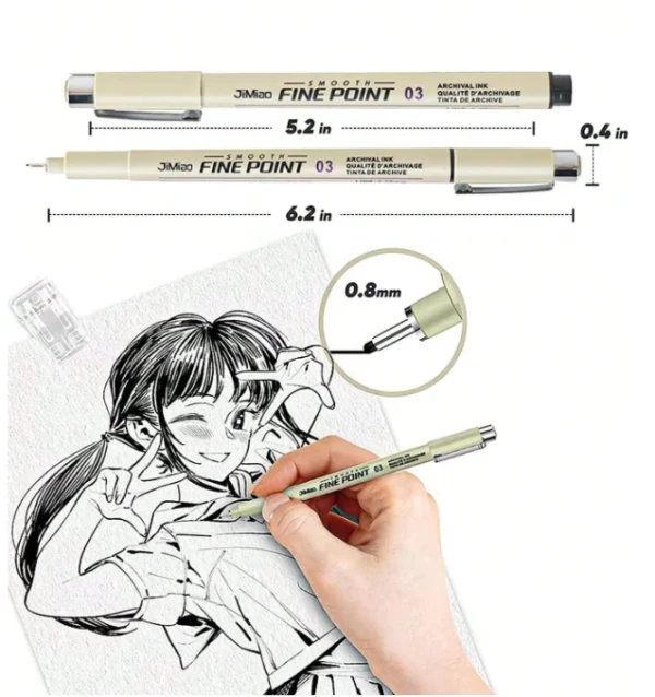 12pcs Needle Point Pen Set 2