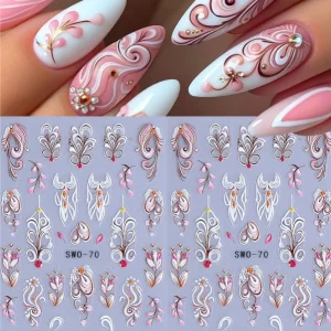 5D Flower Nail Art Stickers