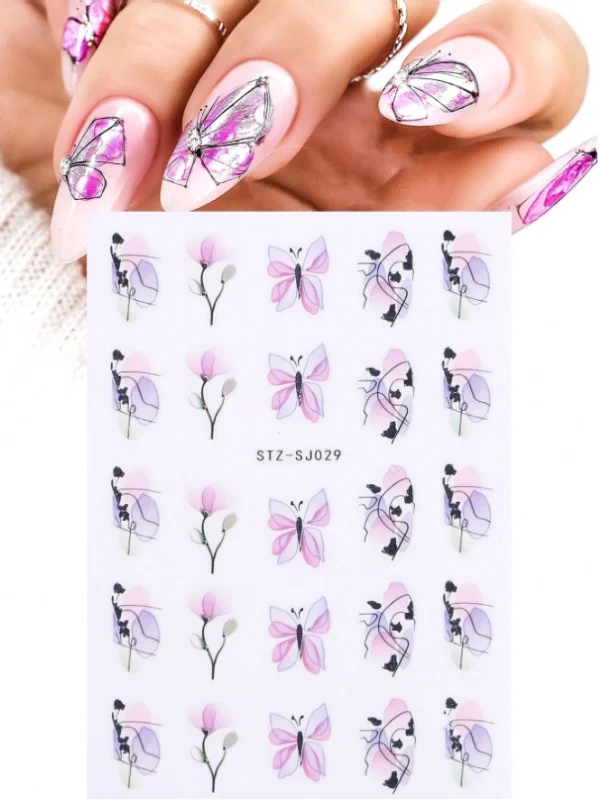Abstract Nail Art Stickers 1