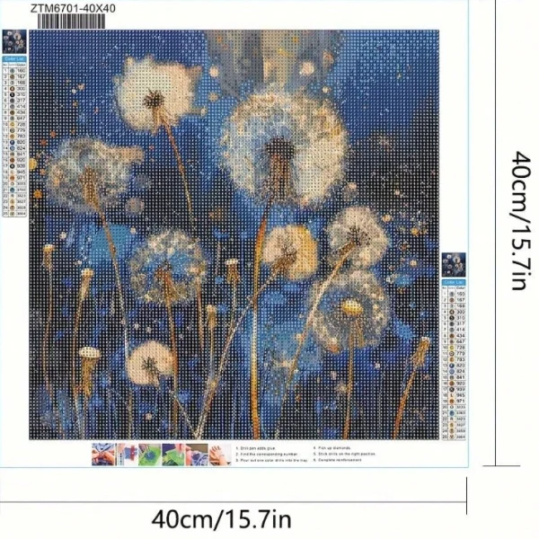 Diamond Dotting - Dandelion Magic 1