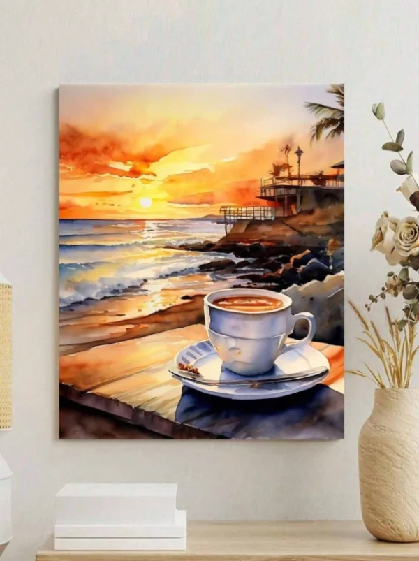 Paint by Numbers - Golden Sunset Coffee