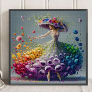 Cross-Stitching - Rosey Ballerina