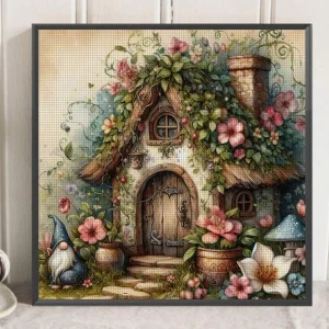Cross-Stitching - Small Fantasy House
