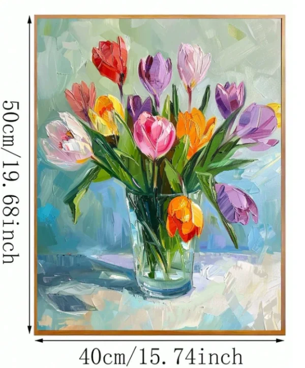 Paint by Numbers - Tulips in a Vase 2