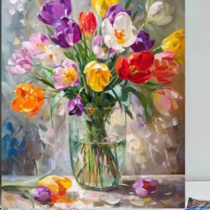 Paint by Numbers: Tulips in a Vase