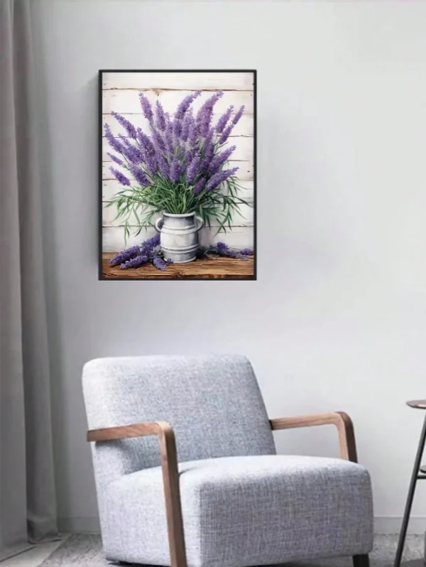 Diamond Dotting - Vase of Lavender 2