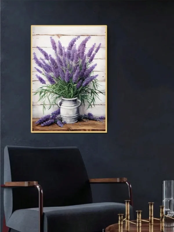 Diamond Dotting - Vase of Lavender 3