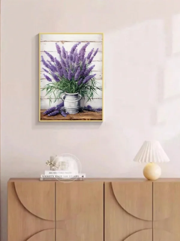 Diamond Dotting - Vase of Lavender 4