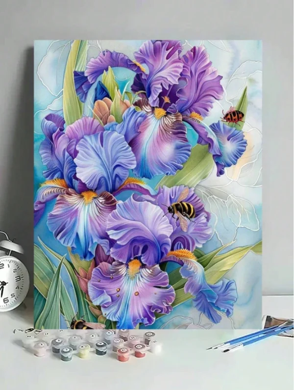 Paint by Numbers - Violet Blossoms