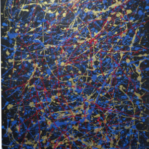 Original Acrylic Painting - Blue Chaos