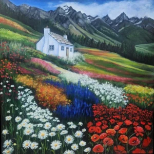 Original Oil Painting - Home in Nature