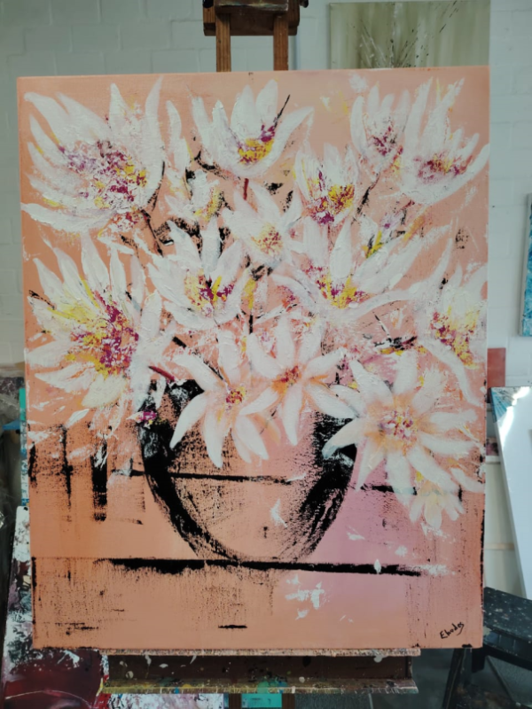 Paint Her Flowers No.10 Acrylic Painting 1