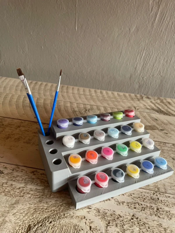 Brush and Paint Holder 4